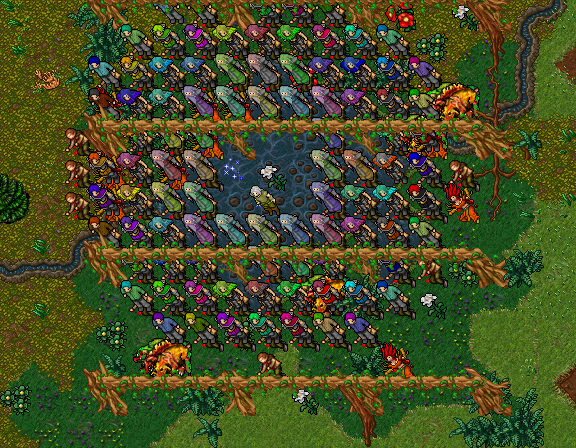 Characters gathered at the Pandora arena in Nexdus